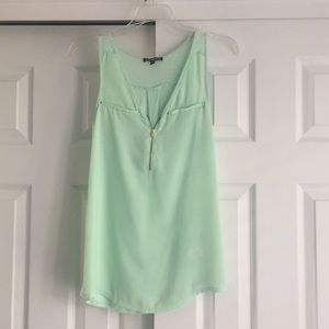 Express Mint Green Blouse Tank Top
